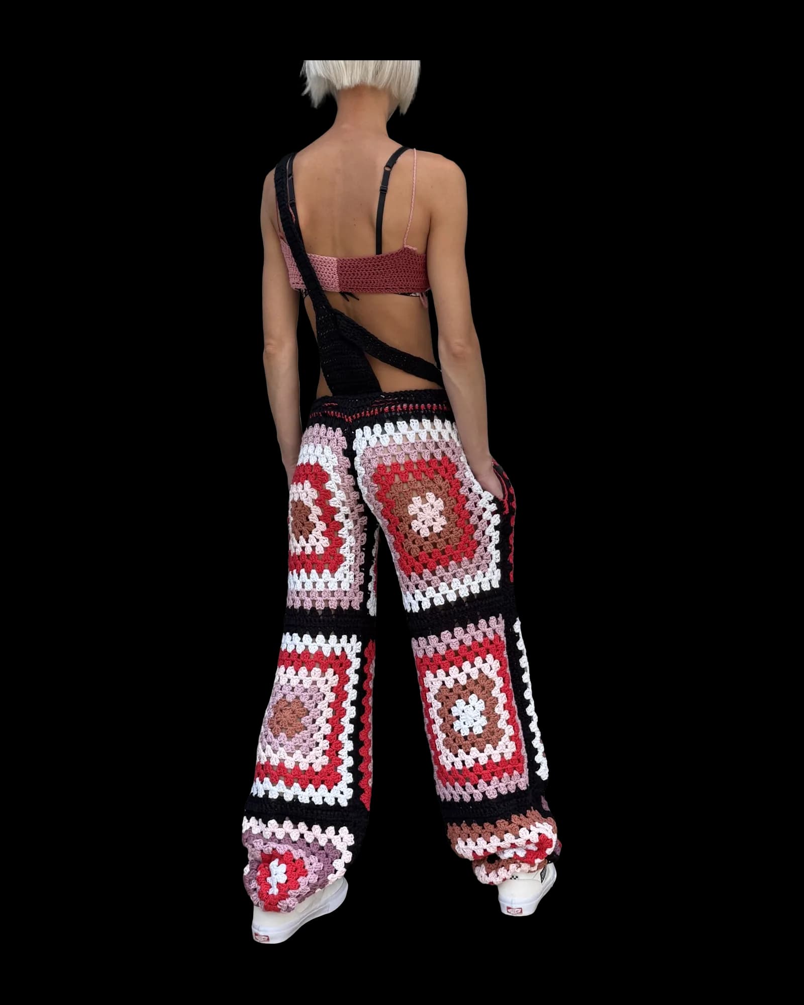 Granny Square Dungarees, photograph 6