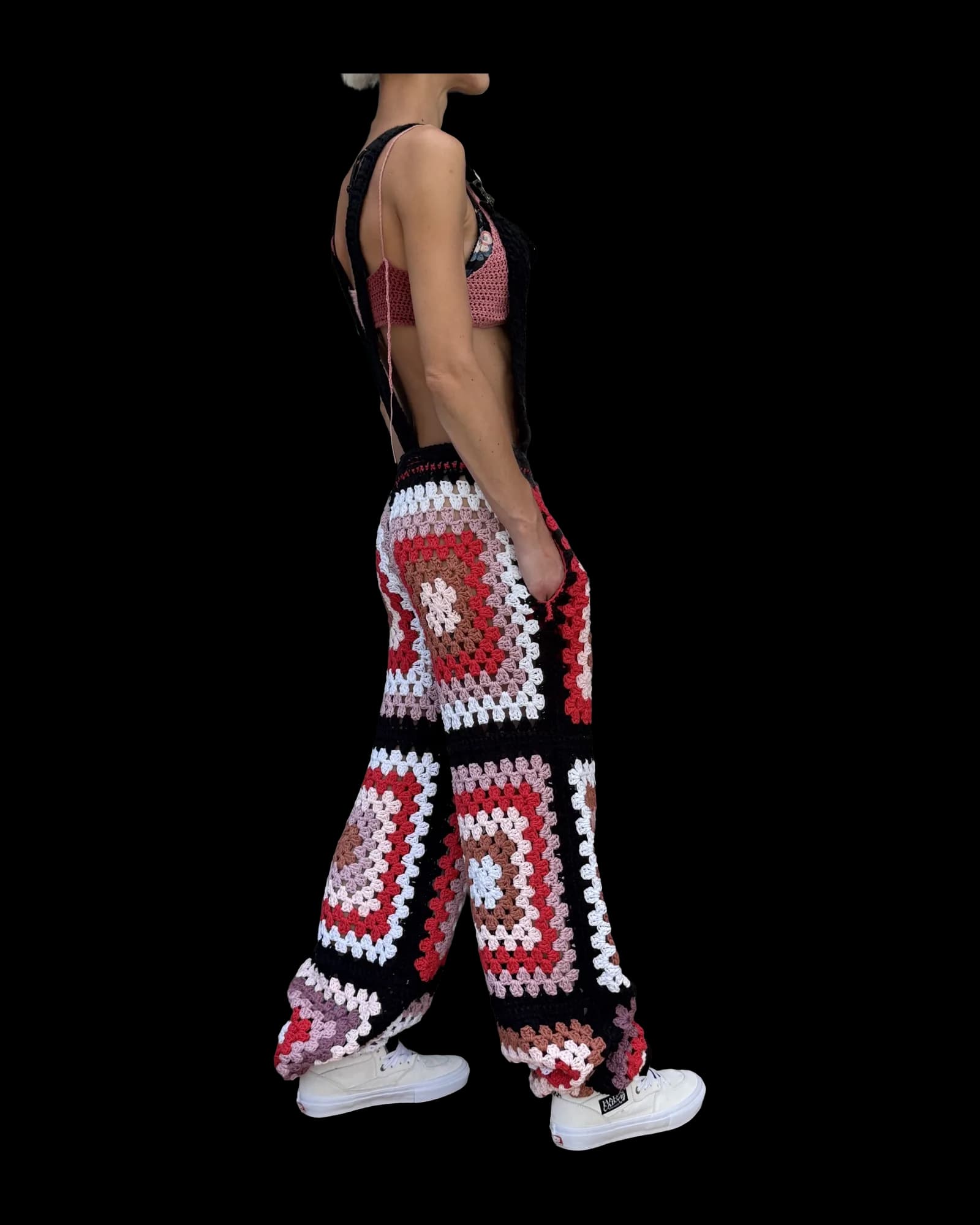 Granny Square Dungarees, photograph 4