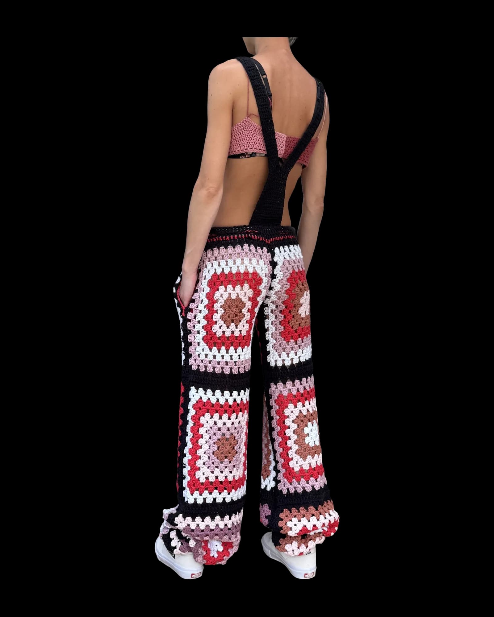 Granny Square Dungarees, photograph 2